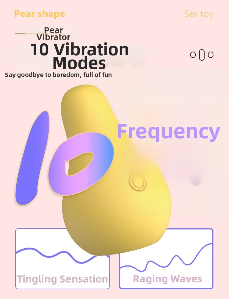 Hot-sellingnew women'ssexypear-shapedvibratingeggmulti-frequencyvibrationmasturbationmiraclemagneticsuction