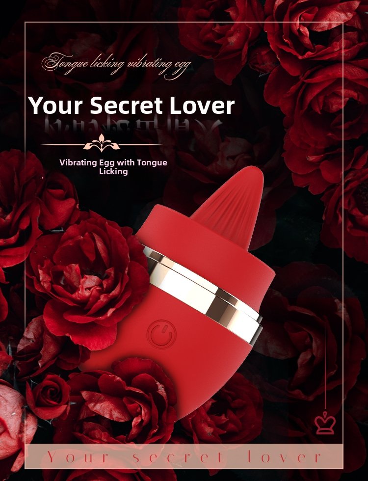 Female masturbator couple flirting adult sex toy vibrating massage wand tongue licking vibrating egg