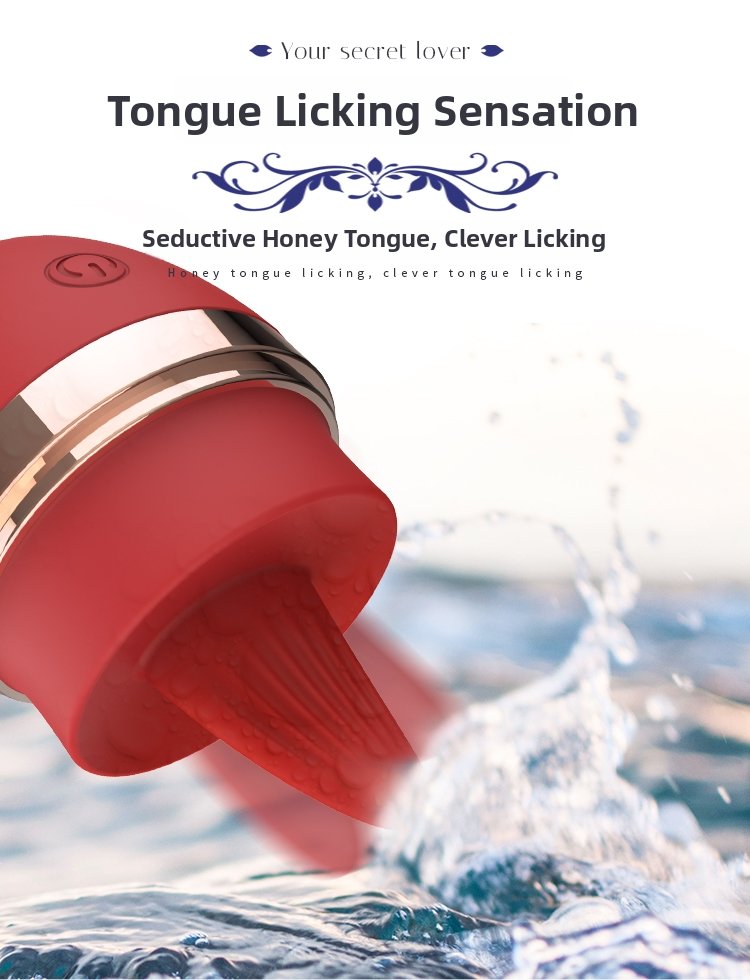 Female masturbator couple flirting adult sex toy vibrating massage wand tongue licking vibrating egg - Image 2