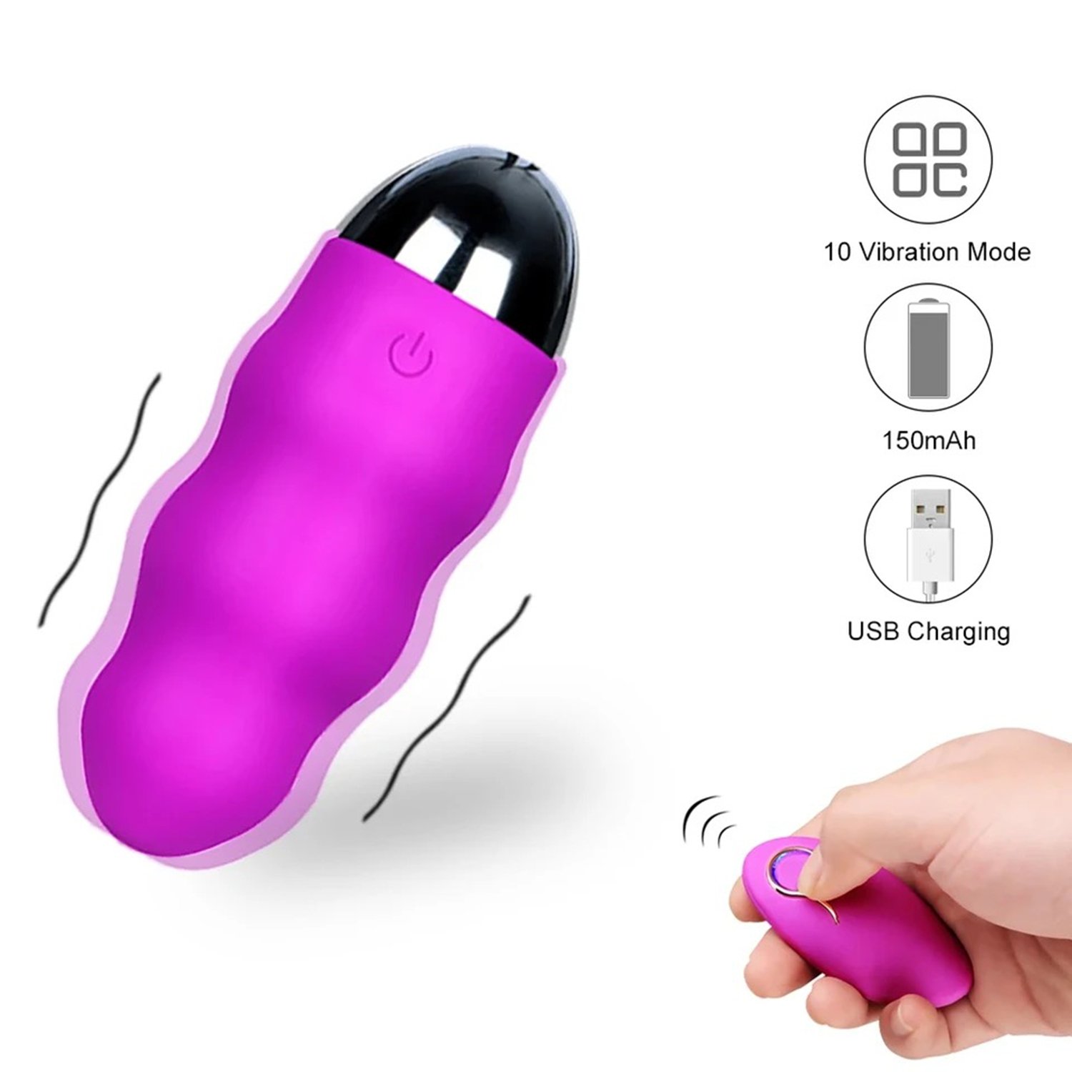 Remote control powerful vibration egg vibrator female masturbator women's private parts product adult sex toy sexual product - Image 8