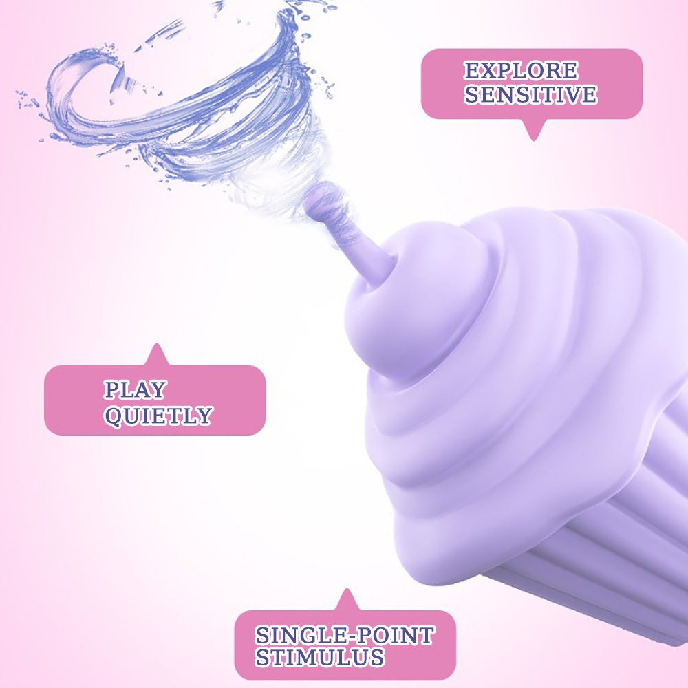Ice cream vibrating egg, G-spot teasing female masturbator, multi-frequency modes, magnetic charging base, sex toy. - Image 5