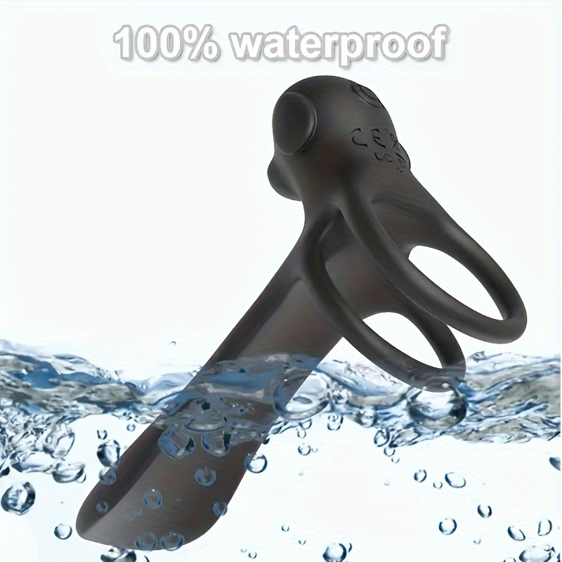 Menandwomensharedvibrationdelaylickingdogelectriclockingejaculation ringdouble-ringpenissleevewirelessadultmaleproduct - Image 3