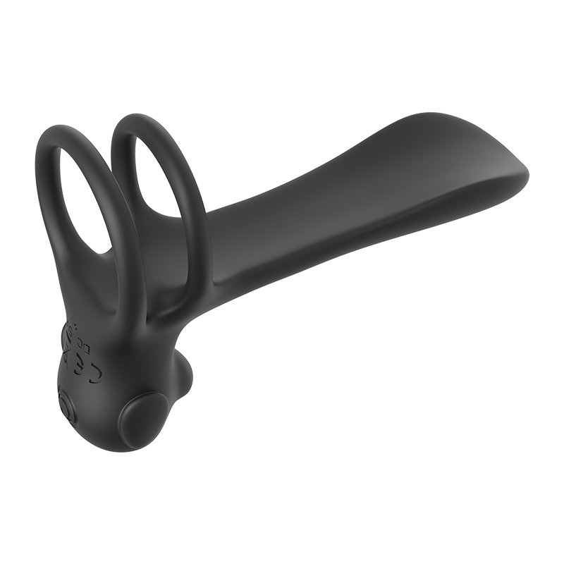 Menandwomensharedvibrationdelaylickingdogelectriclockingejaculation ringdouble-ringpenissleevewirelessadultmaleproduct - Image 5