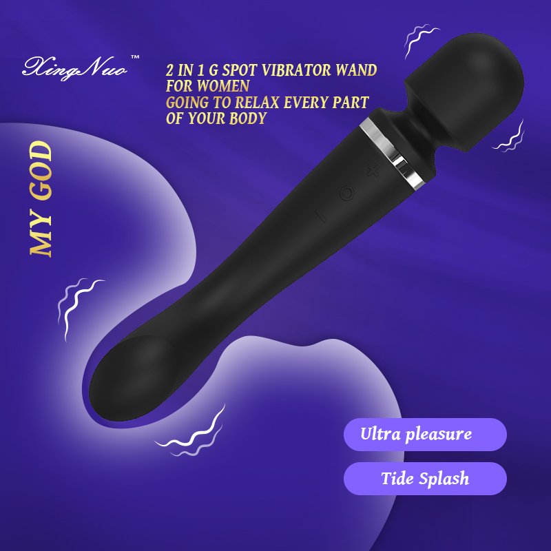 Female orgasm vibrating wand masturbator adult sex toy couple flirting sex AV massage wand