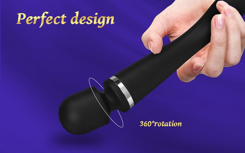 Female orgasm vibrating wand masturbator adult sex toy couple flirting sex AV massage wand - Image 2