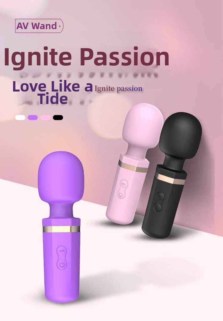 Cute women's exclusive mini AV vibrator adult erotic sex product massage vibrating stick toy. - Image 2