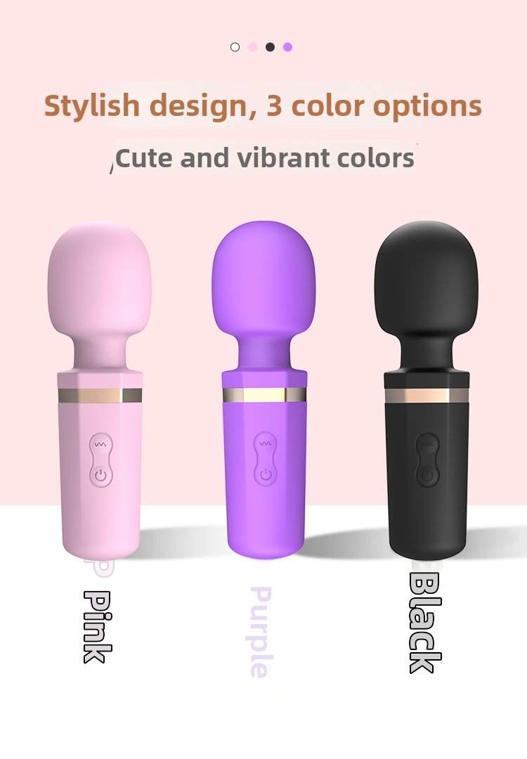 Cute women's exclusive mini AV vibrator adult erotic sex product massage vibrating stick toy. - Image 3