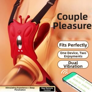 Butterfly wearable men and women shared vibration massager APP wireless control interactive vibrating egg couple flirting sex toy