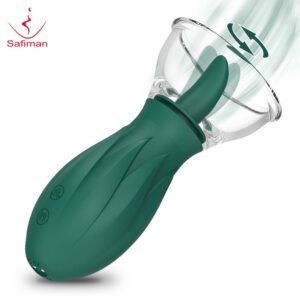 Clitoris tongue licking suction device breast massage vibrating wand adult sex toy female masturbator sex toy