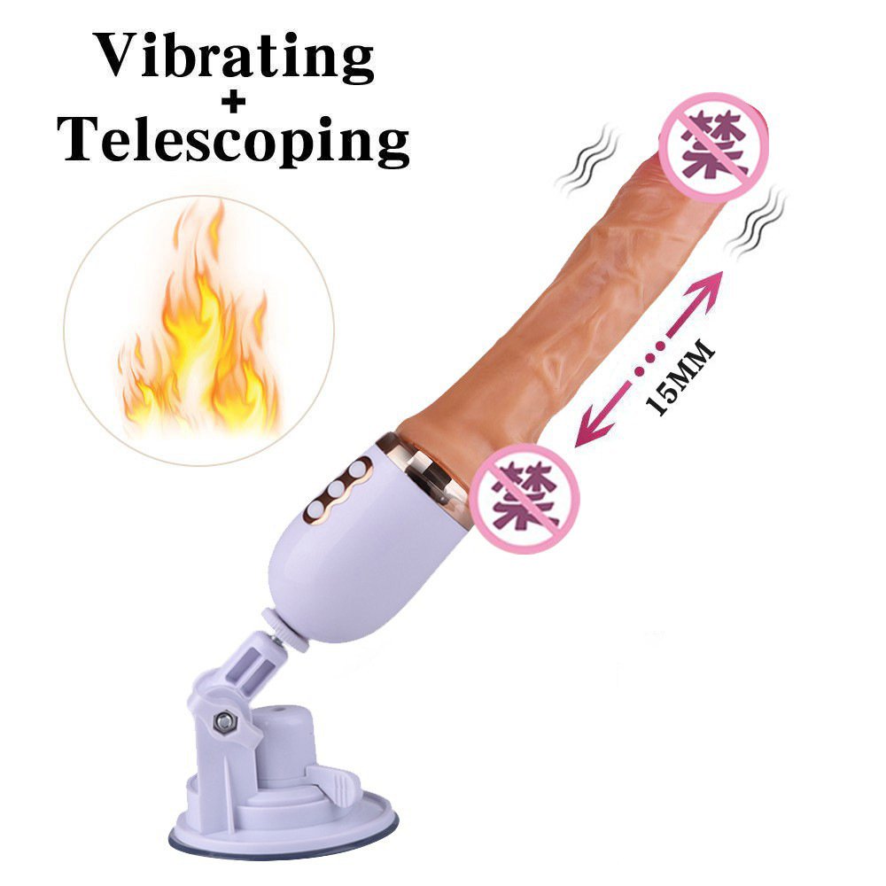 Female thrusting masturbator fully automatic telescopic fucking machine wireless remote control vibration realistic dildo adult product - Image 4