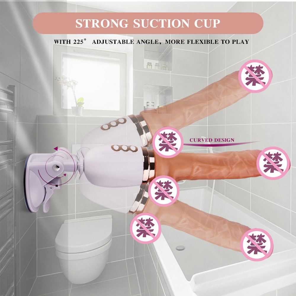 Female thrusting masturbator fully automatic telescopic fucking machine wireless remote control vibration realistic dildo adult product - Image 2