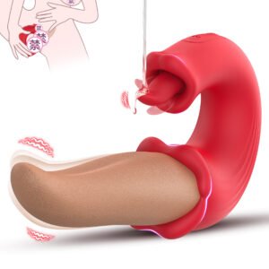 New product female realistic tongue vibrating masturbator tongue-licking vibrating wand adult flirting sex toy