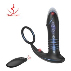 New product anal plug telescopic vibration male wearable prostate massager adult sex toy