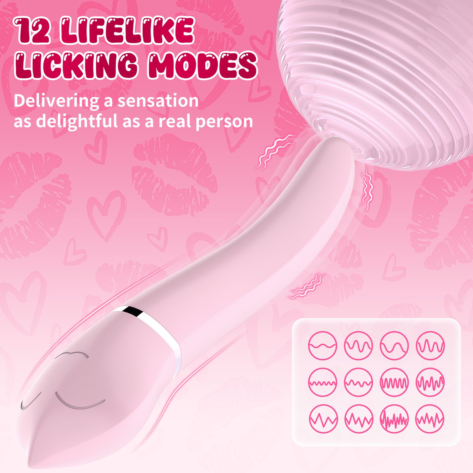 Hot-selling tongue vibrator G-spot orgasm massage wand female masturbator adult sex toy - Image 3