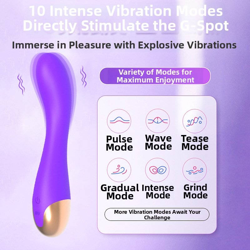 Crescent Moon Curved VibratorFemale orgasm masturbator vibrator adult sex toy - Image 3