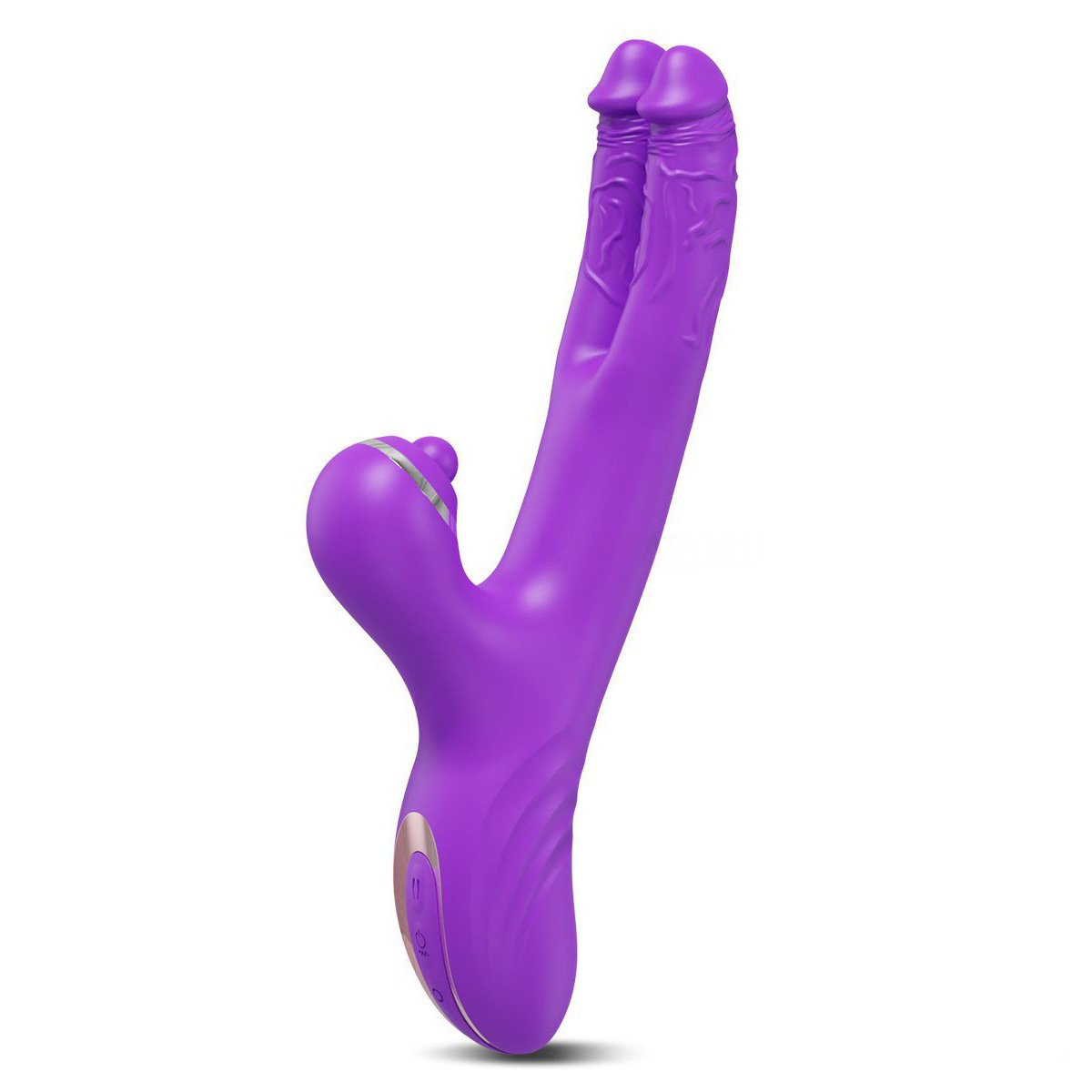 Double-headed vibrator female clitoris stimulation finger moving masturbator adult sex orgasm AV massage wand - Image 5