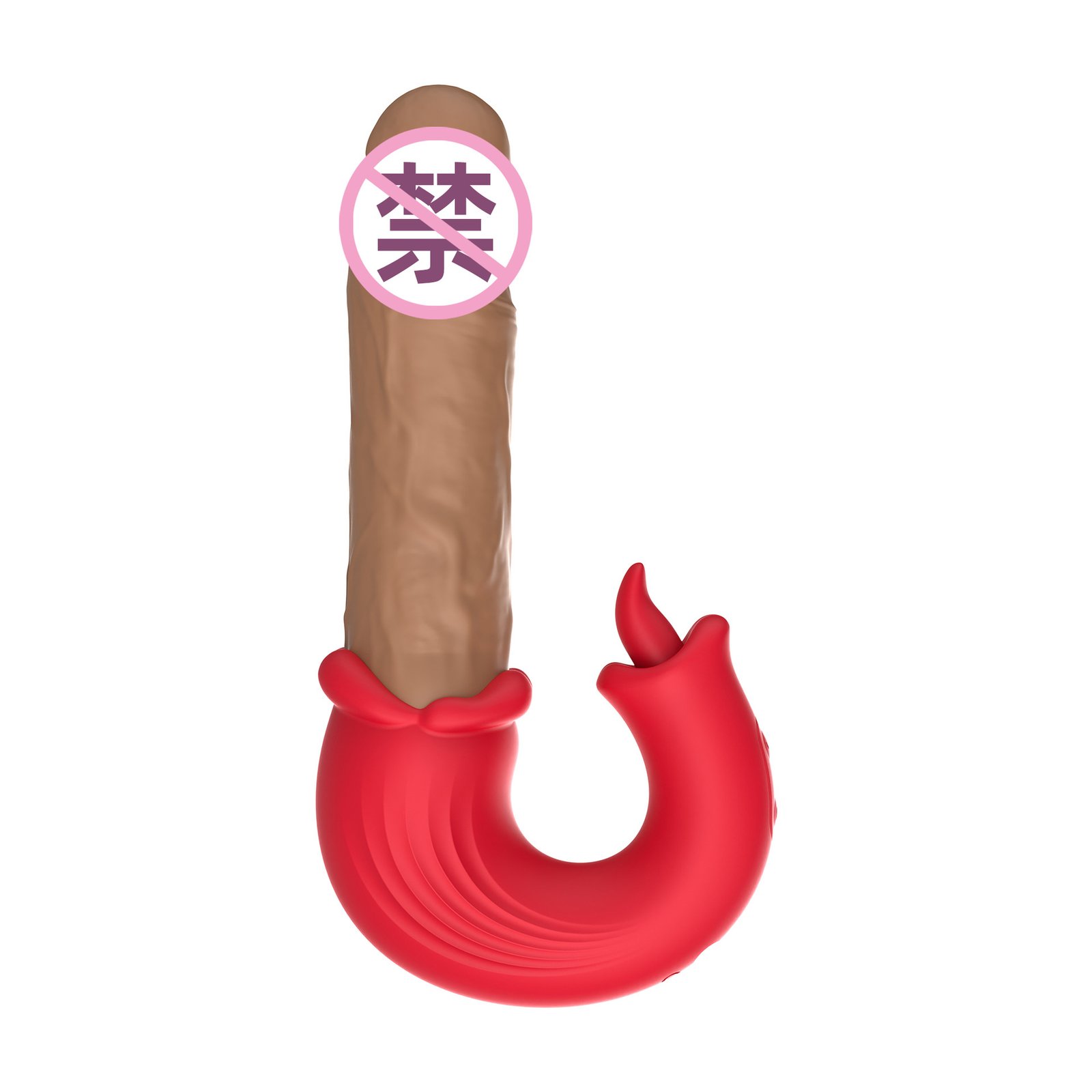 Female telescopic tongue-licking vibrating wand orgasm masturbator couple adult bed sex toy - Image 7